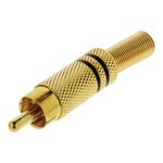 ND9200 - Connettore RCA Maschio Oro confezione da 10 - Connettori e Adattatori