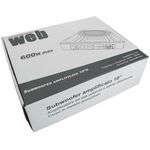 SP434 - Subwoofer attivo piatto Slim 10" 600W max - Woofer