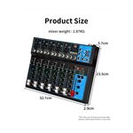 SP522 - Mixer professionale 4/7 canali Bluetooth/USB/Stereo RCA - Mixer