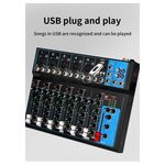 SP522 - Mixer professionale 4/7 canali Bluetooth/USB/Stereo RCA - Mixer