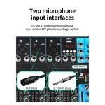 SP522 - Mixer professionale 4/7 canali Bluetooth/USB/Stereo RCA - Mixer