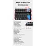 SP522 - Mixer professionale 4/7 canali Bluetooth/USB/Stereo RCA - Mixer