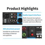 SP695 - Mixer professionale 5 canali Bluetooth/USB/Stereo RCA - Mixer