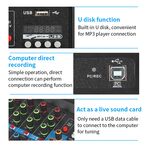 SP695 - Mixer professionale 5 canali Bluetooth/USB/Stereo RCA - Mixer
