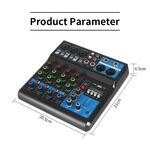SP695 - Mixer professionale 5 canali Bluetooth/USB/Stereo RCA - Mixer