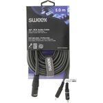 WB1150 - Cavo Stereo XLR 3p (M) - 2x RCA Maschio 5m Grigio Scuro - Cavi Audio Video