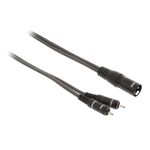WB1150 - Cavo Stereo XLR 3p (M) - 2x RCA Maschio 5m Grigio Scuro - Cavi Audio Video