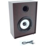 WB125 - Cassa Bluetooth ricaricabile in legno 5W con ingresso AUX 3.5mm - Casse Acustiche