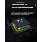 WB1715 - Cuffie da gaming con microfono virtual 7.1 audio con illuminazione LED - Cuffie