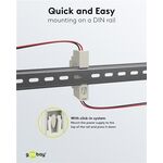 F1672 - Alimentatore per guida DIN 5 VDC 2,4A 12 W - Alimentatori