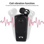 MOB1222 - Auricolare bluetooth clip-on F920 wireless con microfono e vibrazione - Cuffie