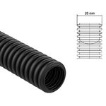 C9080 - Tubo corrugato pieghevole senza tirafilo 25mm 50m - Passacavi