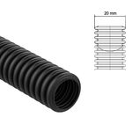C9100 - Tubo corrugato pieghevole senza tirafilo 20mm 50m - Passacavi