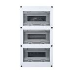 E9052 - Centralino da parete 36 moduli 3x12 con porta trasparente - Scatole e quadri