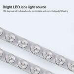 E9203 - Plafoniera LED rotonda da soffitto effetto legno 40 cm bianca 24W 3CCT - Illuminazione da Interno