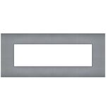 EL2249 - Placca 7 posti grigio compatibile Vimar Arkè - Compatibile Vimar Arké 