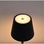 EL3936 - Lampada LED ricaricabile da tavolo 3W dimmerabile in metallo nero - Illuminazione da Interno