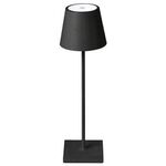 EL3936 - Lampada LED ricaricabile da tavolo 3W dimmerabile in metallo nero - Illuminazione da Interno