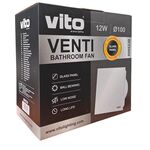 EL4994 - Aspiratore da bagno con frontale in vetro 100mm 12W - Varie