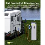 F1084 - Adattatore CEE blu da campeggio con spina 16A e 3 prese CEE 230V IP44 - Connettività