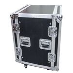 FLCASE500 - FLIGHT CASE 16U RACK 19" con ruote e doppio coperchio - Varie