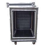 FLCASE500 - FLIGHT CASE 16U RACK 19" con ruote e doppio coperchio - Varie