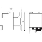 KA2037 - Contattore di potenza 25A AC-3 bobina 230V AC - Contattori