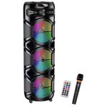 KK-8303 - Cassa acustica ricaricabile con telecomando e microfono wireless 3x8" 40W KK-8303 - Casse Acustiche