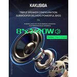 KK-8303 - Cassa acustica ricaricabile con telecomando e microfono wireless 3x8" 40W KK-8303 - Casse Acustiche