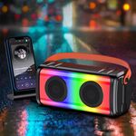 KSC-1002 - Cassa acustica ricaricabile luce LED Bluetooth/SD/USB/AUX 3" 10W KSC-1002 - Casse Acustiche