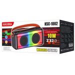 KSC-1002 - Cassa acustica ricaricabile luce LED Bluetooth/SD/USB/AUX 3" 10W KSC-1002 - Casse Acustiche
