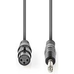 SX100 - XLR Monocavo XLR 3p (F) - 6.35 mm Maschio 10.0 m Grigio Scuro - Cavi Audio Video