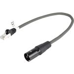SX600 - Cavo DMX Digitale  XLR 3p (M) - RJ45 30cm Grigio Scuro - Cavi Audio Video