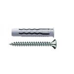 WB666 - Tasselli multiuso F4V a 4 settori in nylon con vite TSP croce 8x40mm - 50 pezzi - Viteria e Bulloneria