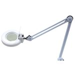 WB2364 - Lampada con lente d’ingrandimento LED da banco 24W con braccio snodabile - Laboratorio