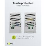 F1085 - Alimentatore per guida DIN 12VCC 2,5A 30W - Alimentatori