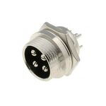 09700 - Connettore 4 poli maschio BF da pannello per microfono - Connettori e Adattatori