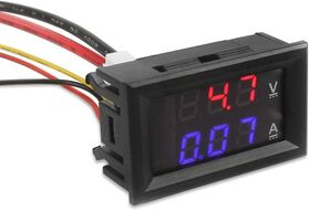 R994 - Amperometro Voltmetro Digitale DC 0-100V 10A  con 2 display - Componenti Elettronici