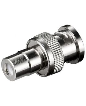 Q753 - Connettore BNC maschio - RCA femmina 50 Ohm - Connettori e Adattatori