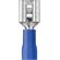 B7975 - Connettore faston femmina 6.3mm blu 1.5-2.5mm confezione da 100 - Capicorda
