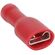 B4500 - Connettore faston femmina isolato 6.3mm rosso 0.5-1.5mm confezione da 100 - Capicorda