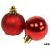 ED5550 - Palline natalizie 3cm lucide/opache color rosso confezione da 15 Christmas Gifts - Illuminazione da Esterno