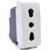 EL208 - Presa bivalente 16A 250V bianca compatibile Vimar Arké - Compatibile Vimar Arké 