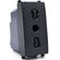 EL270 - Presa bivalente 16A 250V nera compatibile Vimar Arké - Compatibile Vimar Arké 