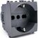 EL181 - Presa schuko grigia 16A 250V compatibile Vimar Arké - Compatibile Vimar Arké 