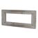 EL2209 - Placca 7 posti grigio scuro compatibile Bticino Matix - Compatibile Matix