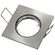 EL712 - Supporto quadrato per faretto GU10 da incasso 80x80 argento satinato - Faretti LED