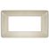 EL1756 - Placca in tecnopolimero 4P color sabbia compatibile Matix - Compatibile Matix