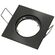 EL2071 - Supporto quadrato per faretto GU10  da incasso 80x80 nero - Faretti LED