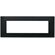 EL3112 - Placca 7 posti nera Soft Touch compatibile Vimar Plana - Compatibile Vimar Plana
